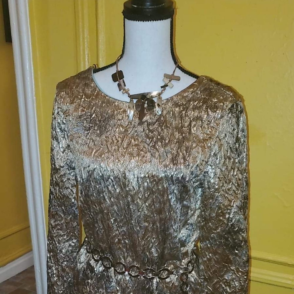 Gold Mini Dress